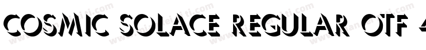 Cosmic Solace Regular otf 400 字体字体转换